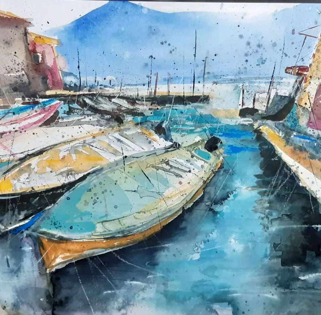 Gardasee – Boote – Bild von Brigitte Tekautz