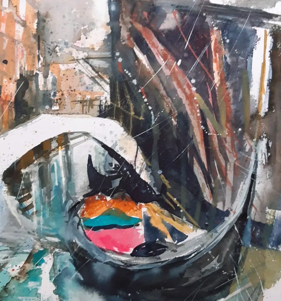Venedig – Gondel – Bild von Brigitte Tekautz