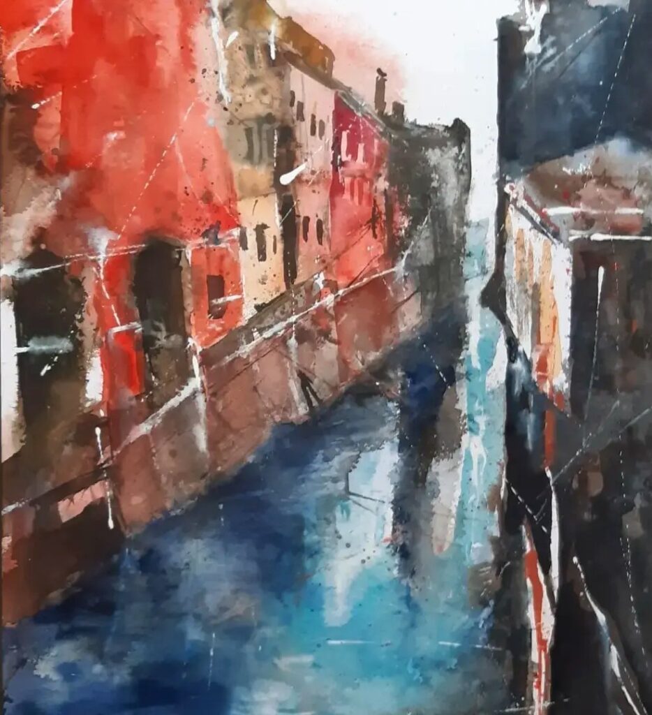 Venedig – Kanal – Bild von Brigitte Tekautz